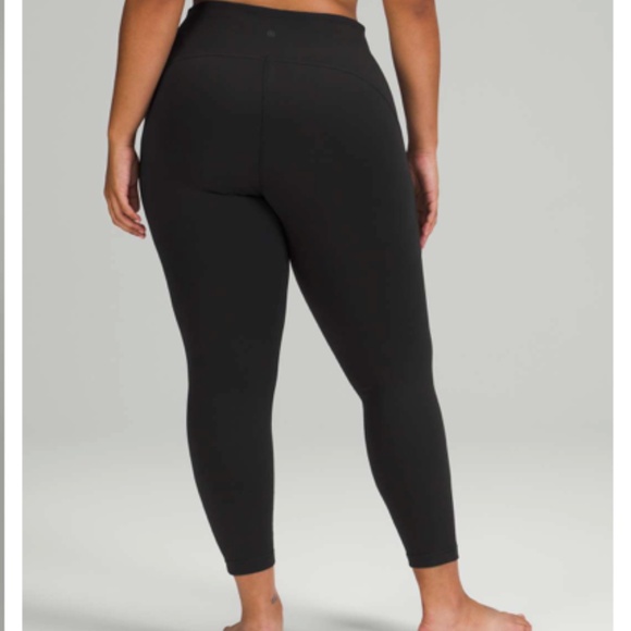 LULULEMON WOMENS INSTILL HIGH RISE TIGHTS 25 INCH INSEAM SIZE 8 BLACK LEGGINGS - Picture 3 of 9